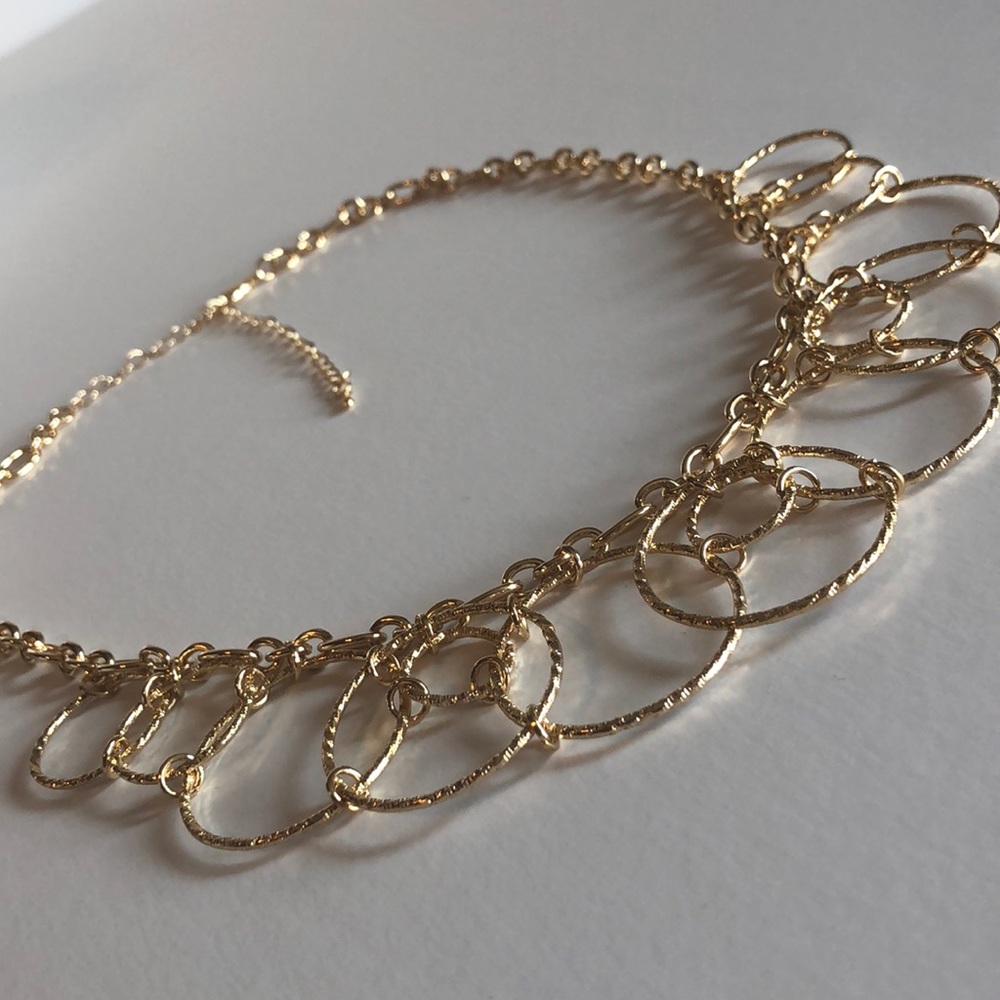 Gold statement necklace